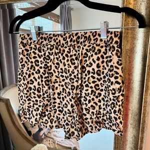 H&M leopard print shorts